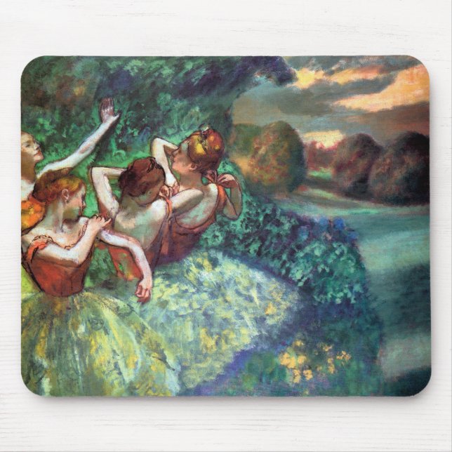 Vier Tänzer von Degas Mousepad (Vorne)