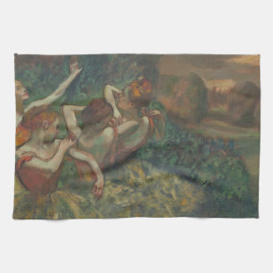 Vier Tänzer von Edgar Degas, Ballet Fine Art Geschirrtuch