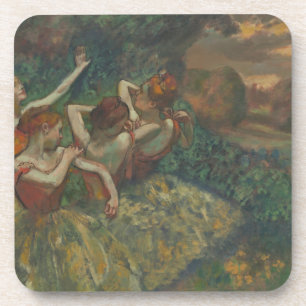 Vier Tänzer von Edgar Degas, Ballet Fine Art Getränkeuntersetzer