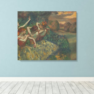 Vier Tänzer von Edgar Degas, Ballet Fine Art Leinwanddruck