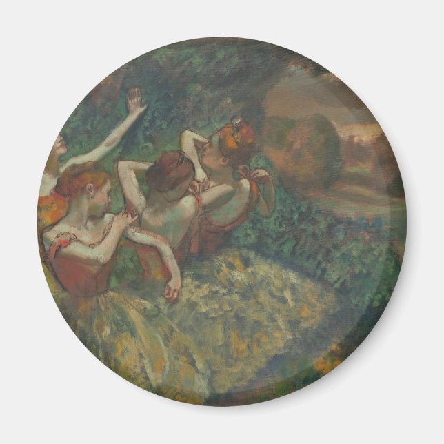 Vier Tänzer von Edgar Degas, Ballet Fine Art Magnet (Vorne)