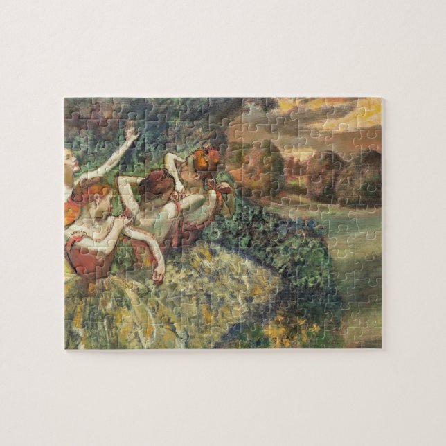 Vier Tänzer von Edgar Degas, klassische Ballettkun Puzzle (Horizontal)