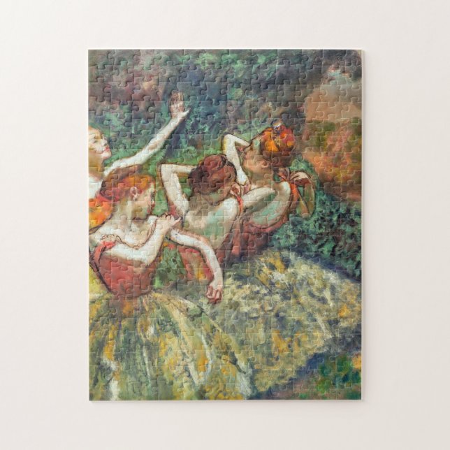 Vier Tänzer von Edgar Degas Puzzle (Vertikal)