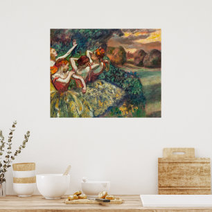 Vier Tänzerinnen Edgar Degas Poster