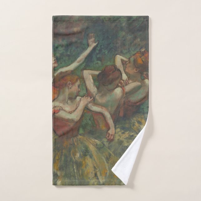 Vier Tänzerinnen, impressionistisches Gemälde, Edg Handtuch (Handtuch)