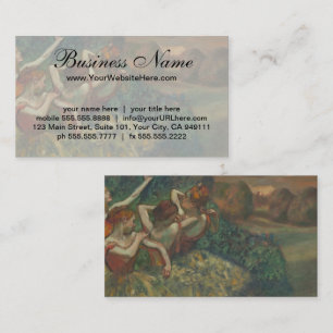 Vier Tänzerinnen von Edgar Degas Visitenkarte