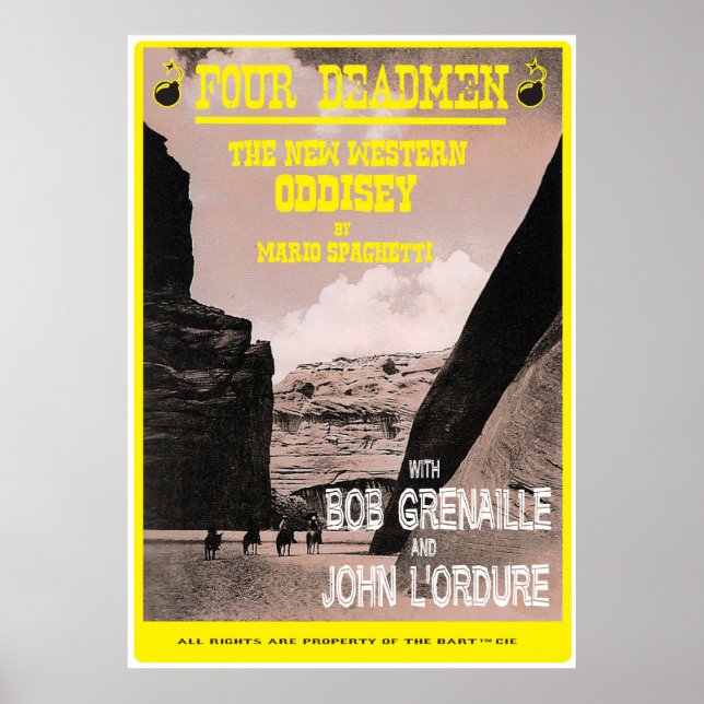 Vier tote Männer Poster (Vorne)