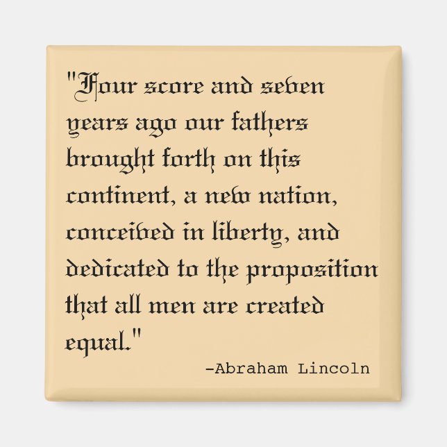 Vier und sieben Jahre zuvor Magnet (Vorne)