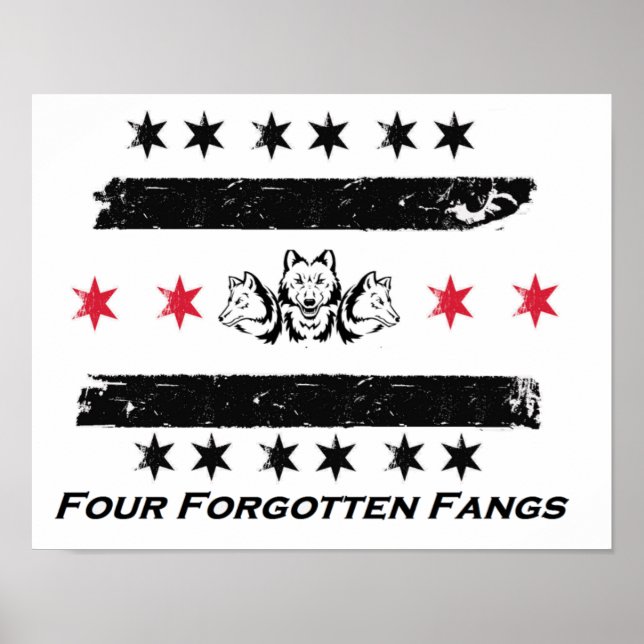 Vier vergessene Fangzähne - Army Poster (Vorne)