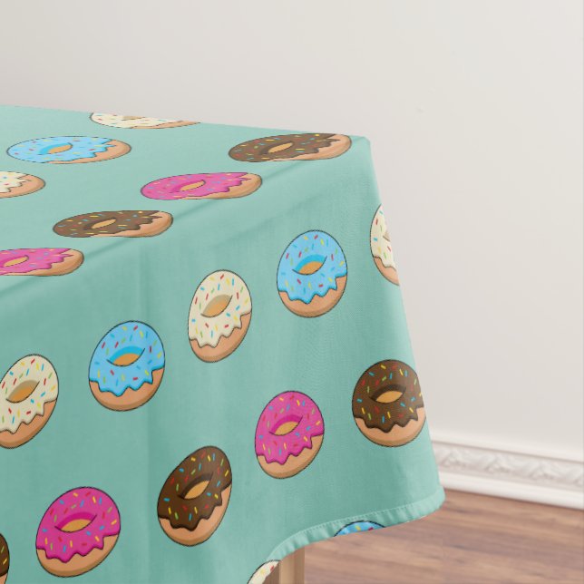 Vier verschiedene Donuts Muster Tischdecke (Beispiel)