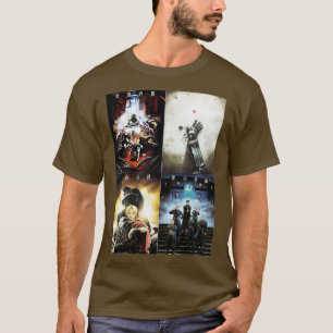 Vier Versionen von Fullmetals Brotherhoods Poster T-Shirt