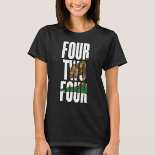 Vier vier vier 424 Area Code Kalifornien Los Angel T-Shirt