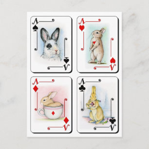 Vier von einer Art Postkarte