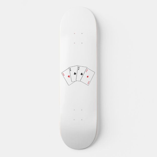 Vier von einer Art Skateboard (Vorderseite)