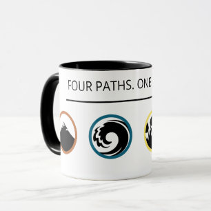 Vier Wege. Eine Reise. Tasse