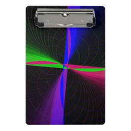Vier-Wege-Geometrisches-Wellen-Mini-Clipboard Mini Klemmbrett