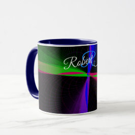 Vier-Wege-Welle Geometrische Kaffeetasse