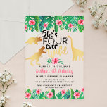 Vier Wilde Dinosaurier Mädchen 4. Geburtstag Acryleinladungen<br><div class="desc">Feiern Sie stilvoll mit diesen trendigen Party Einladungen aus dem 4. Das Design lässt sich leicht mit Ihrer speziellen Veranstaltungssprache personalisieren und Ihre Gäste werden begeistert sein,  wenn sie diese fantastischen Einladungen erhalten. Entsprechende Party-Elemente finden Sie in der Auflistung.</div>