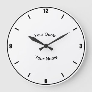 Vier Zahlen mit vertikalen Standardnummern Große Wanduhr