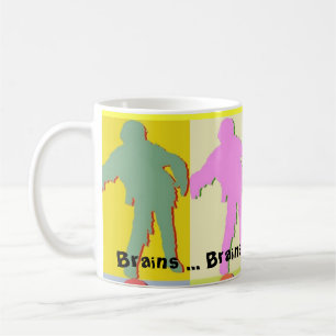 Vier Zombie-Art Tasse