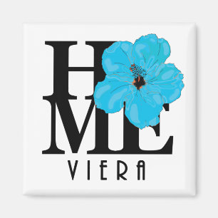 Viera ZUHAUSE Blue Hibiskus Magnet
