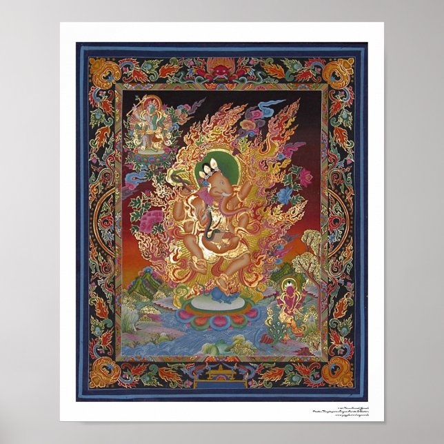 Vierartiges Ganesh-Poster Poster (Vorne)