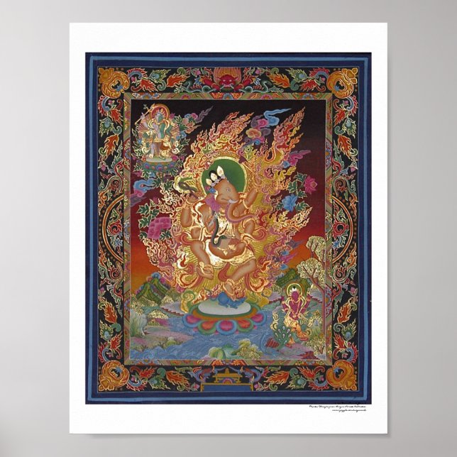 Vierartiges Ganesh-Poster Poster (Vorne)