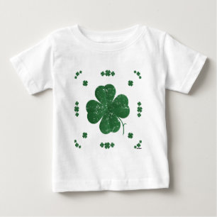 Vierblattklee - im Vintage-Stil Baby T-shirt