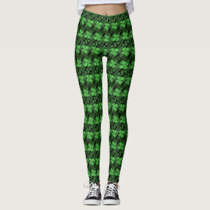 Vierblättrige Clover Pattern St Patrick's Day Leg Leggings