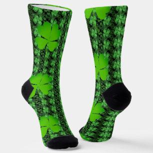 Vierblättriger Kleeblatter St Patrick's Day S Socken