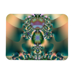 Vierblättriges Kleeblatt Abstrakt Necklace Magnet