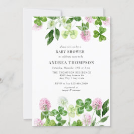 vierblättriges Kleeblatt | Blätter für Kleeblatt | Einladung