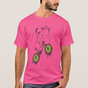 vierblättriges Kleeblatt Bmx Bike Trip St Patricks T-Shirt