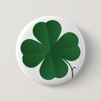 Vierblättriges Kleeblatt Button