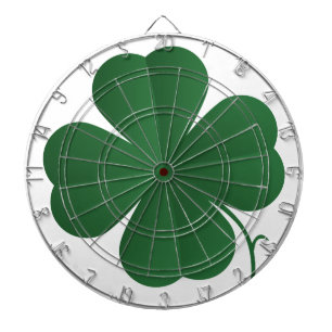 Vierblättriges Kleeblatt Dartscheibe