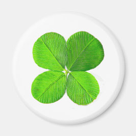 vierblättriges Kleeblatt der MUSEUM Zazzle Geschen Magnet