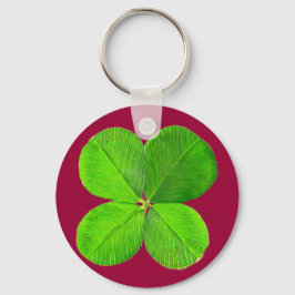 vierblättriges Kleeblatt der MUSEUM Zazzle Geschen Schlüsselanhänger