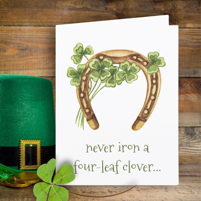 vierblättriges Kleeblatt Funny Irish St Patricks D Ankündigung (Von Creator hochgeladen)
