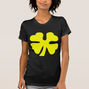 vierblättriges Kleeblatt - gelb T-Shirt