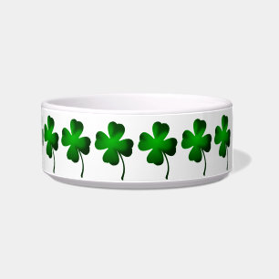 vierblättriges Kleeblatt Green Pet Disc Napf