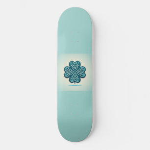 vierblättriges Kleeblatt Herz Skateboard