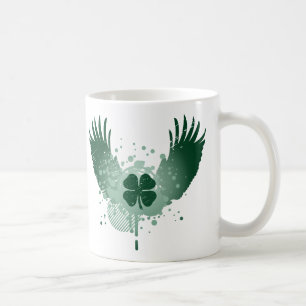 vierblättriges Kleeblatt. Hi-Fi. Tasse