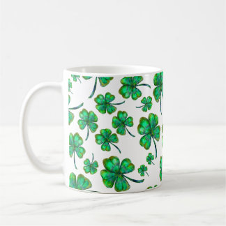 vierblättriges Kleeblatt Kaffeetasse