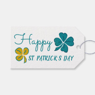 vierblättriges Kleeblatt Kleeblatt Happy St. Patri Geschenkanhänger