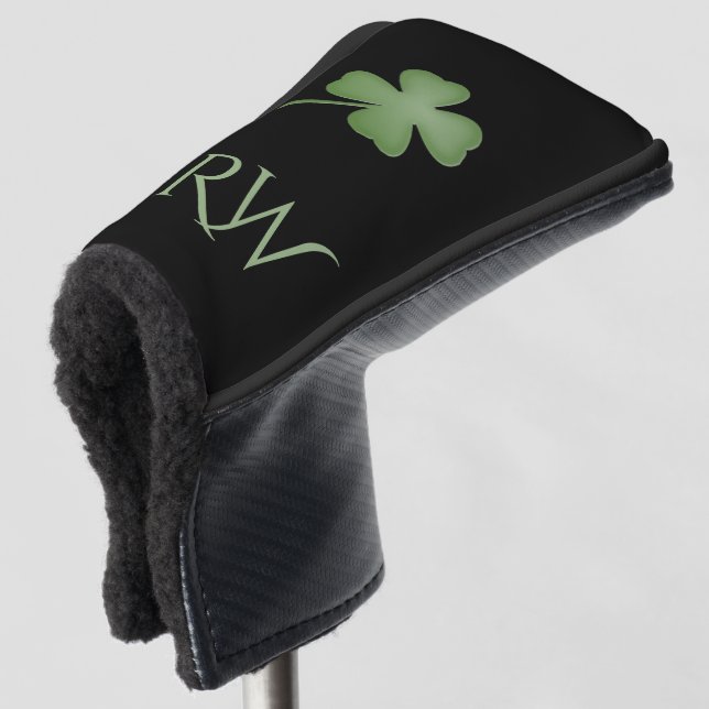 vierblättriges Kleeblatt Mit Monogramm Golf Headcover
