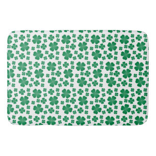 vierblättriges Kleeblatt Pattern Green Badematte