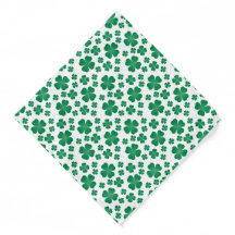 vierblättriges Kleeblatt Pattern Green