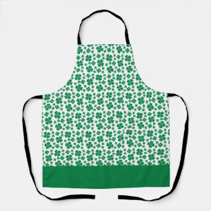 vierblättriges Kleeblatt Pattern Green Schürze