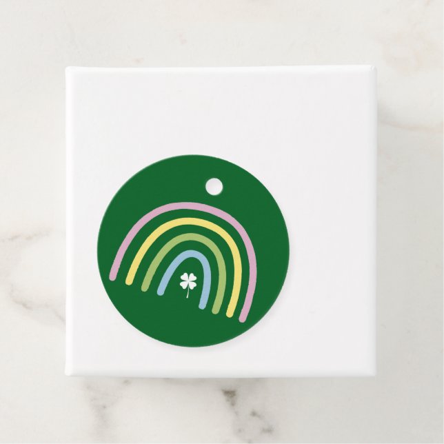 vierblättriges Kleeblatt Rainbow St Patrick's Day Geschenkanhänger (Beispiel)