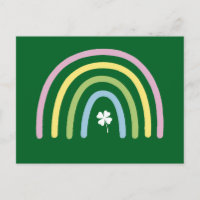 vierblättriges Kleeblatt Rainbow St Patrick's Day
